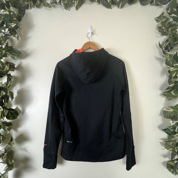 Nike Athletic Therma Fit Graphic Pullover Hooded Jacket Black Women’s Size S - Picture 2 of 10